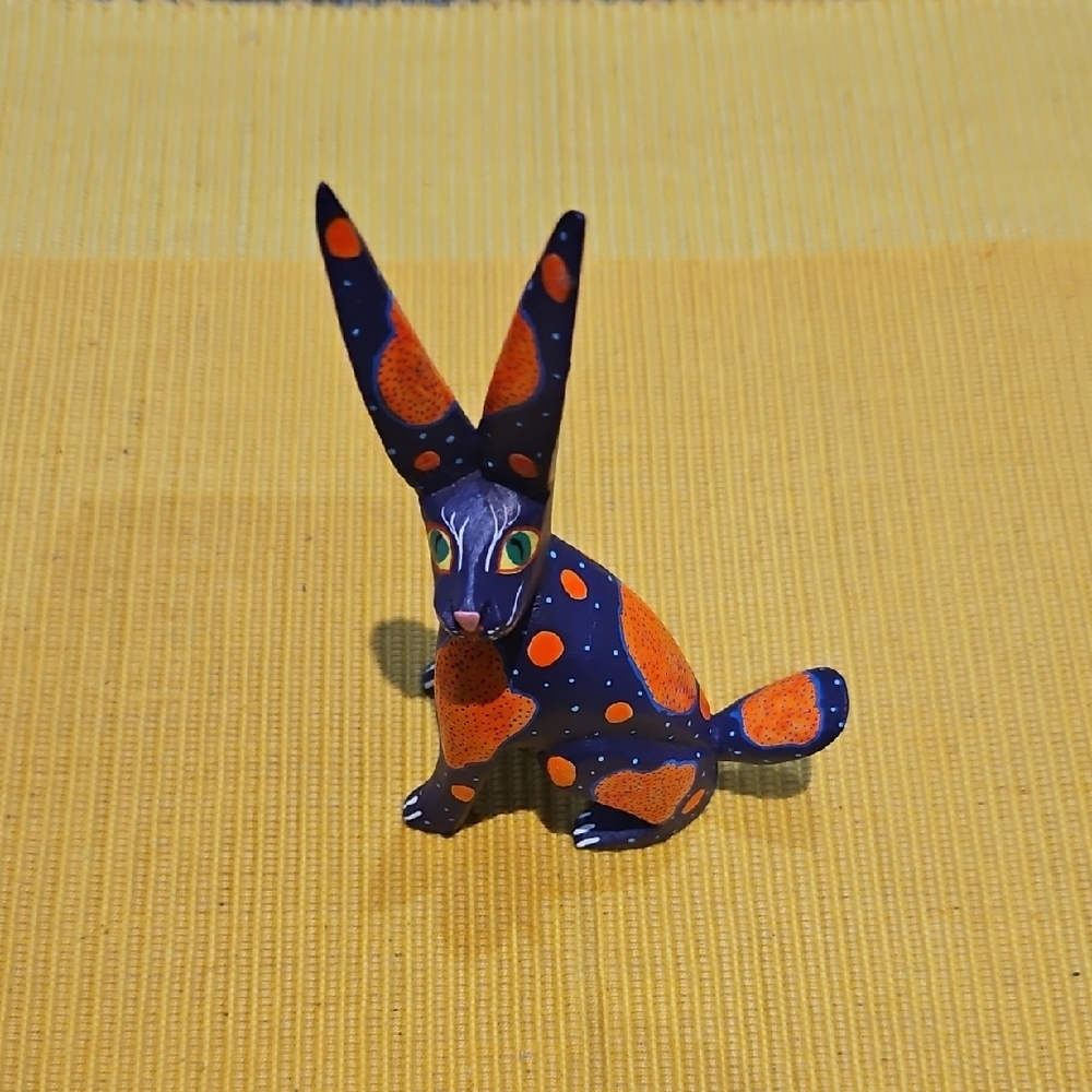 Colorful Alebrije Rabbit Figurine